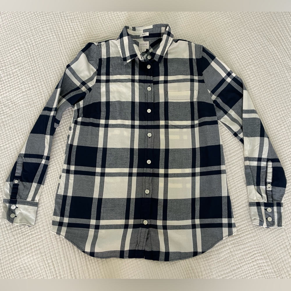 NWOT J Crew Boy Fit Flannel